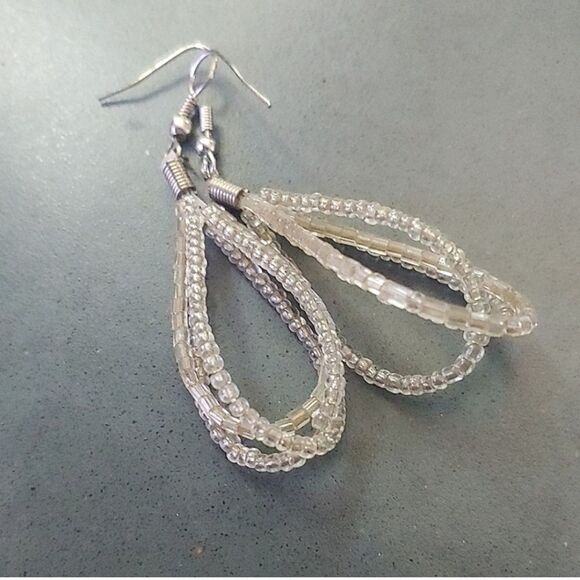 FREE with bundle Beaded Loop Earrings - Picture 2 of 2